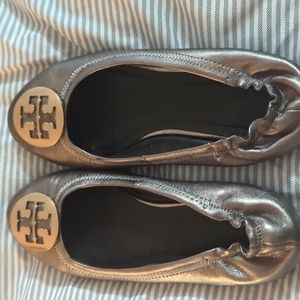 Tory Burch Ballet Flats Silver size 8